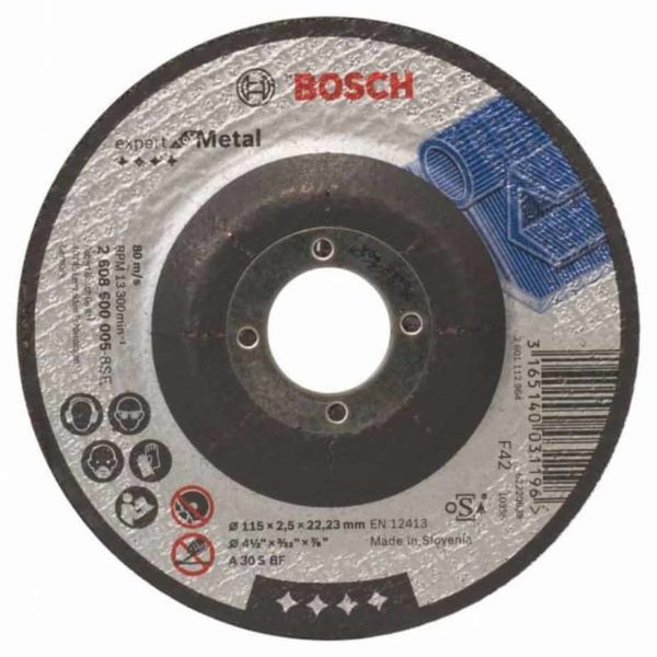Bosch Professional Expert for Metal Grinding Disc With Depressed Centre A 30 T BF