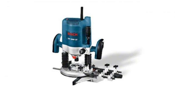 osch GOF 2000 CE Professional 1/2" Router 110v Quick and fine adjustment of the routing depth to 1/10 mm accuracy using the setting wheel for maximum precision.
