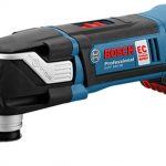 BOSCH GOP 18V-28 BRUSHLESS CORDLESS MULTI-CUTTER PROFESSIONAL HEAVY DUTY WITH 10 BLADES, DELTA PAD AND 5 SANDING SHEETS (3 X 5.0AH BATTERIES)