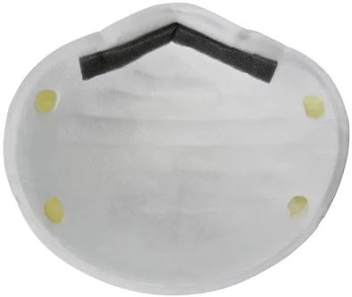 3M 8210 Particulate Respirator Facemask (N95) Back