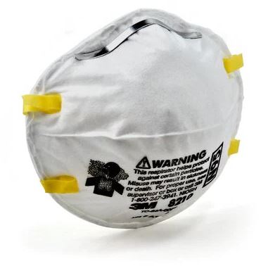 3M 8210 Particulate Respirator Facemask (N95) Side JPG