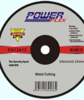 Powerflex Cutting disc 9 inch 225mm 2mm thick