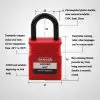 25mm Plastic Shackle Safety Padlock