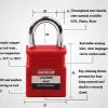 25mm Steel Shackle Safety Padlock