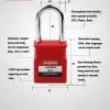 38mm Steel Shackle Safety Padlock
