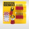 8-lock Padlock Lockout Station