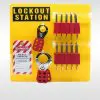 8-lock Padlock Lockout Station
