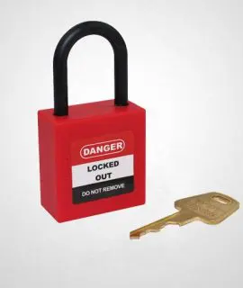 25mm*Dia 4 Plastic Shackle Safety Padlock
