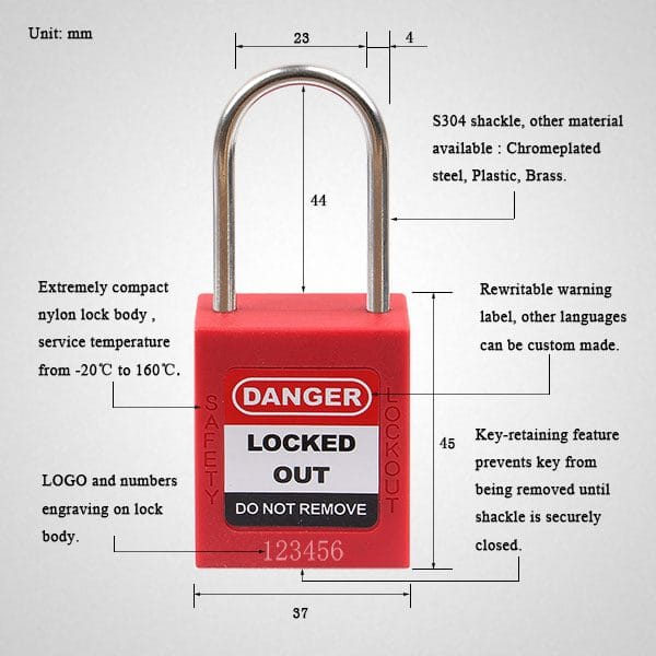 44mm Dia 4 Steel Shackle Padlock | Jashsupplies Nigeria