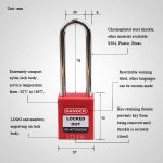 76mm Plastic Shackle Padlock