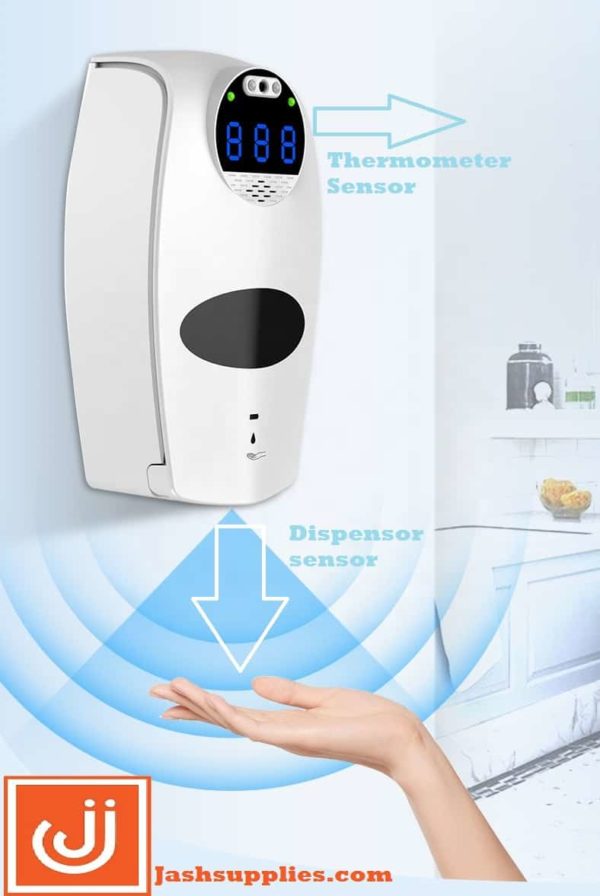 2 IN 1 Automatic Digital Thermometer and Dispenser jashsupplies.com