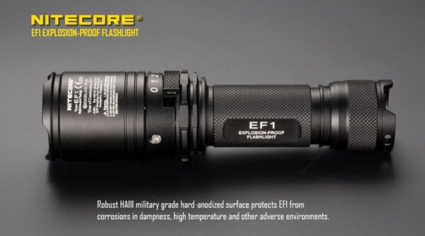 NITECORE EF1 830 Lumen Explosion-proof (ATEX Torchlight) LED Tactical Flashlight